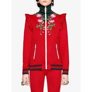 Gucci Embroidered technical jersey jacket